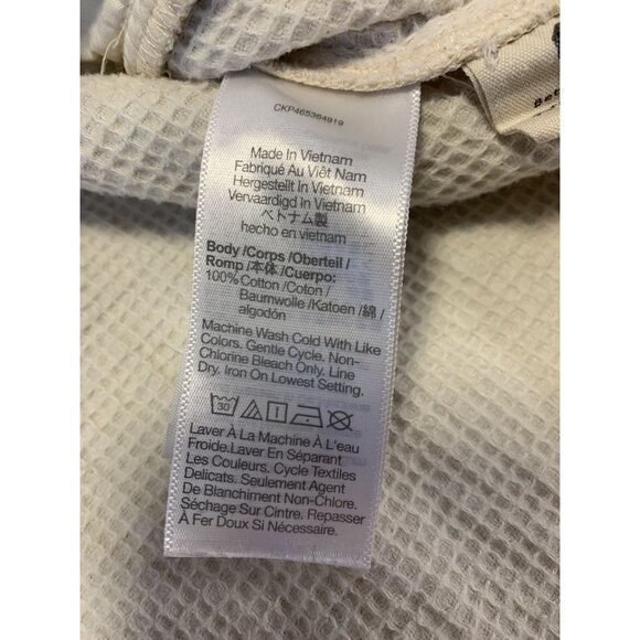 Madewell Waffle Knit Cotton Button Up Shirt Jacket Size S - Picture 7 of 8